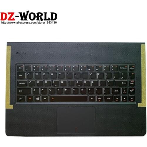 US English Backlit Keyboard with Shell C Cover Palmrest Upper Case and Touchpad for Lenovo Yoga 3 Pro-1370 Laptop 5CB0G97357