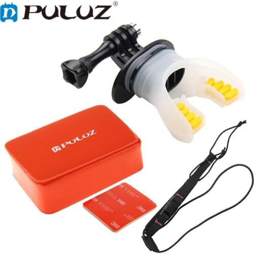 PULUZ 6 in 1 Swimming Surfing Fixed Braces Connecting Mount Set for DJI Osmo Action, GoPro NEW HERO, HERO7 6 5S 5 4S 4 3+ 3 2 1