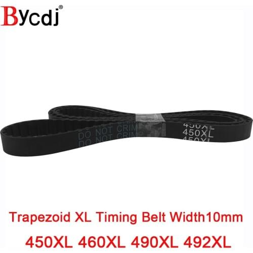 BycdjXL Timing Belt 450XL/460XL/490XL/492XL Rubber Timing Pulley Belt 10mmWidth Closed LoopToothed Transmisson Belt pitch 5.08mm