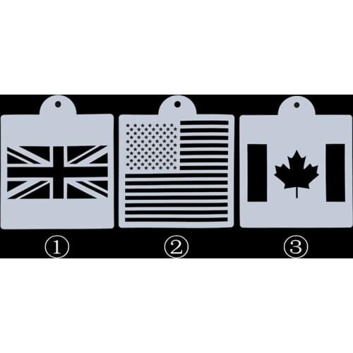 DIY National flag pattern Cake Decorating Tool Cake Cupcake Stencil Sugarcraft Decoration Mould Baking Tool Kitchen Accessories
