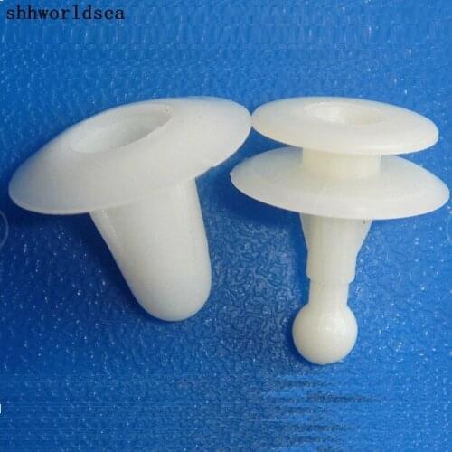 Shhworldsea 500pcs Free Shipping Nylon White Trim Panel Retainer For Toyota For Mazda For Isuzu
