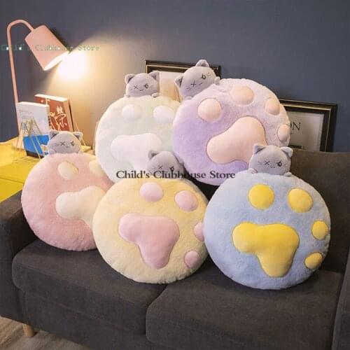 Cute Student Pillow Cushion Plush Toy Doll Cat Claw Pillow Birthday Gift Child Girl Gift Soft Pillow Dual Use