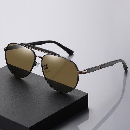 JackJad 2021 Classic Vintage Pilot Metal Style Polarized Sunglasses For Men Driving Spring Hinge Brand Design Sun Glasses 6315