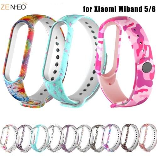 Sport Strap For Xiaomi Mi Band 6 5 Replacement Colourful Silicone Wristband Bracelet Watchband For Xiaomi Band 6 Band 5 Strap