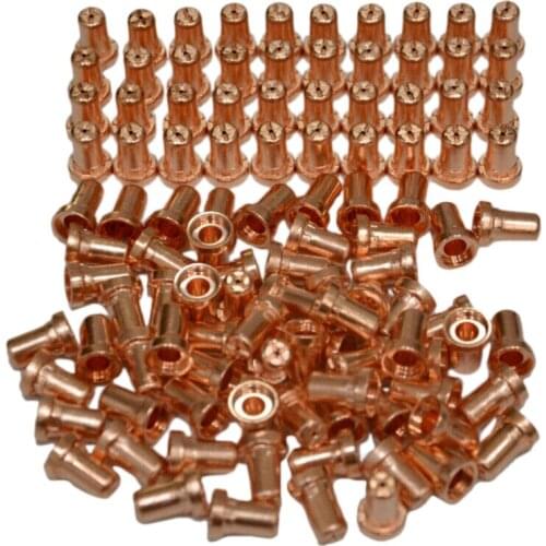 100Pcs Extended Tips 18866L Plasma Nozzles Lg-40 Pt-31 Cutter Welding Supplies