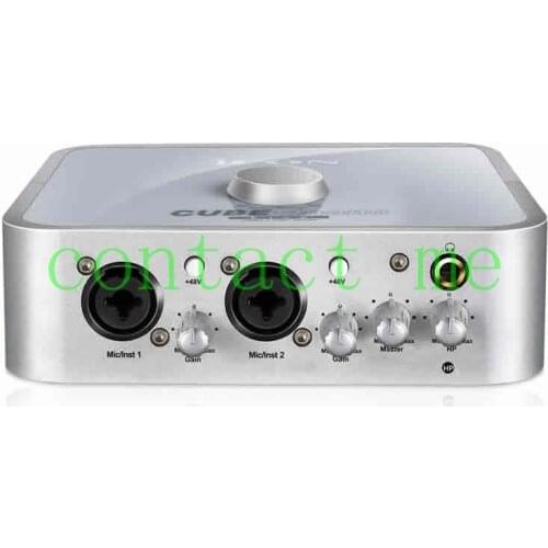 ICON Cube 4Nano Live 24-Bit 192KHz 2 mic-In/2 inst-In, 2-Out USB Recording Interface aluminum construction external Sound Card