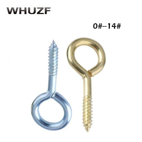 0#-14# Threaded Iron Hook / Light Hook Self-tapping Hook / Sheep Eye Socket Hook / Rings / Sheep Eye Screws
