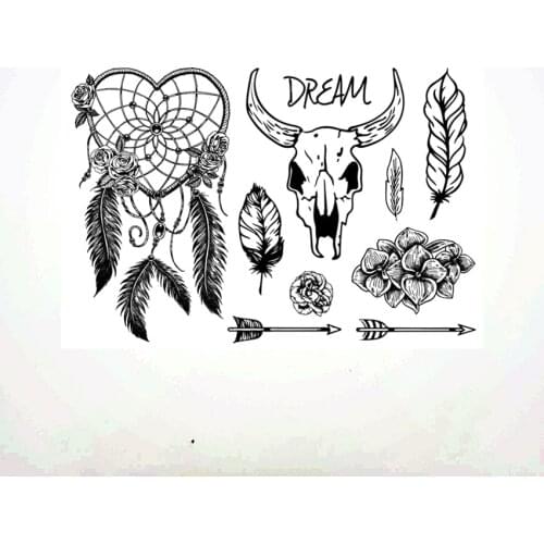 11*16CM Dreamcatcher Transparent Seal Clear Stamps Silicone Seal Roller Stamps DIY Scrapbook Album / Card Production Easter