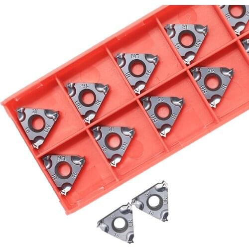 16IR 16UN 10pcs Thread 60 Angle Thread Turning Tool Tungsten Carbide Insert Threading Lathe 16IRM 16UN