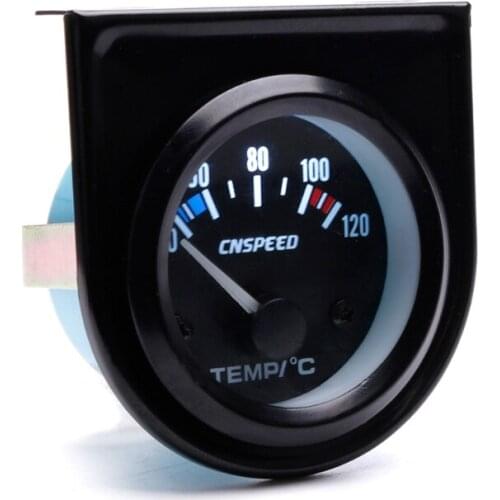 2\" 52mm Black Car Auto Digital LED Water Temp Temperature Gauge Kit 40-120℃ New