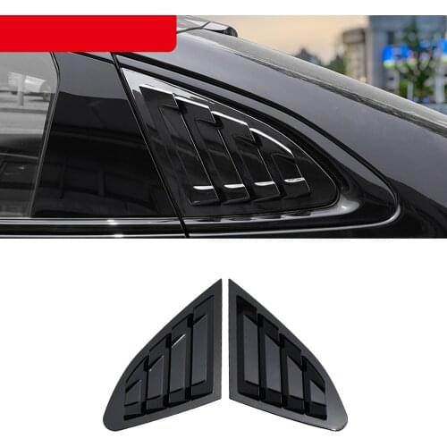 For Chevrolet Malibu 2016 2017 2018 2019 Accessories ABS Rear Window Louvers Shutters Blinds Cover Trim 2pcs Car Styling