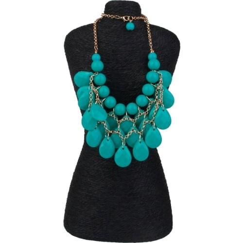 2PCS Jewelry Bust Necklace Holder Display Stand for Shows, Environmentally Friendly Long Sweater Chain Mannequin