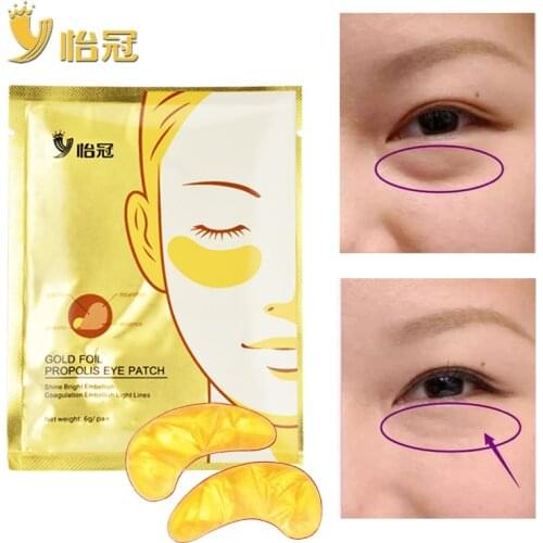 200pcs/100pair Eye Care Treatment & Mask Gold Crystal Collagen Skin Care Eye Patches Dark Circle Bag Under Eye Mask Eye Patch