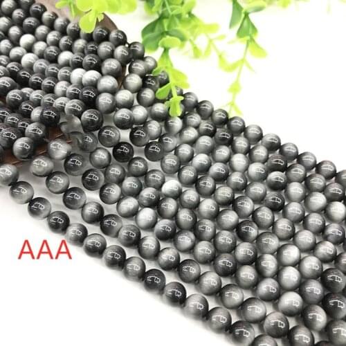 AAA loose beads hawks eye ROUND 6/8/10/12mm 14inch for DIY jewelry making FPPJ wholesale beads nature
