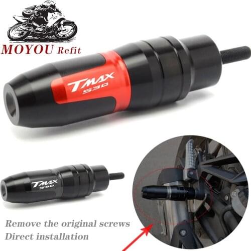 For Yamaha Tmax530 Tmax T-MAX 530 2012-2018 2017 2016 2015 2014 Motorcycle CNC Exhaust Sliders Crash Protector Frame Crash Pads