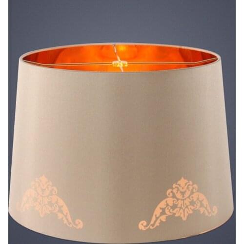 E27 Art Deco round Lamp shade for table lamp floor lamp shade fabric beige lampshades modern style lamp cover