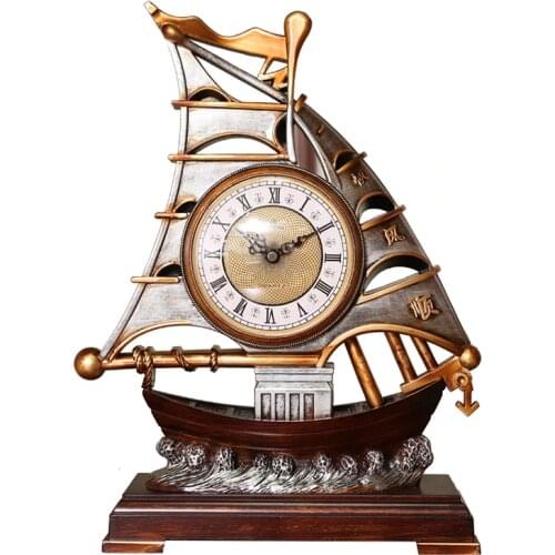 European Luxury Table Clock Vintage Classic Personality Table Clock Creative Desk Relogio De Mesa Clocks Table Decor OO50TC