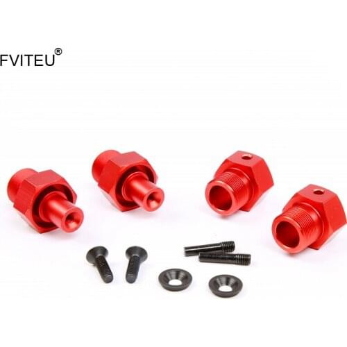 FVITEU Metal Quick Release Front and Rear Wheel Shafts set for 1/5 scale HPI KM ROVAN baja 5B 5T 5SC King Motor