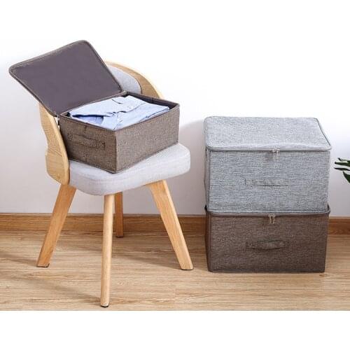 Clothes Storage Box organizer With Cap 3 Size Clothes Socks Toy Snacks Sundries Oraganier Household