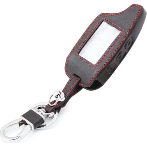 Leather Remote Control Cover Case For Pandora DXL 3000 3170 3250 3290 3500 3700 Russia 2-Way Car Alarm System LCD Transmitter