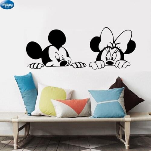 Mickey Minnie Emoticons Wallpaper Sticker Self Adhesive Lil Peep Funny Stickers on the Wall Childrens Decoration Vinyls Decals