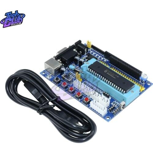 DC 12V 16F877A USB PIC Development Board PIC JTAG Minimum System Microcontroller Module MAX3232 ISP IO ICSP Program Emulator