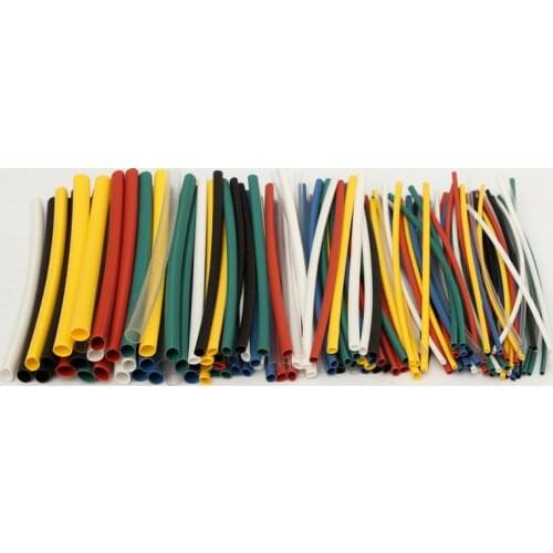 140Pcs Car Electrical Cable Heat Shrink Tube Tubing For Wrap Sleeve Assorted 5 Sizes 7 Colors Polyolefin New Electric Unit Part