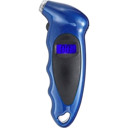 Portable Blue Backlight Digital Tire Pressure Gauge 0-100PSI Tyre Air Pressure Tester Tool for Car Motorcycle