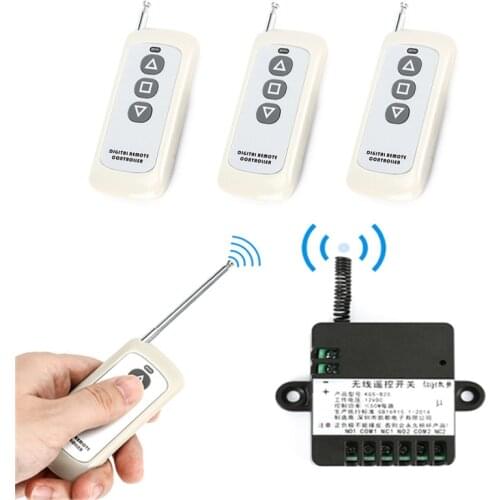 DC 12V/24V RF433 Remote Control Switch Relay Receiver Module Forward Reverse Steering Controller Module for Linear Actuator