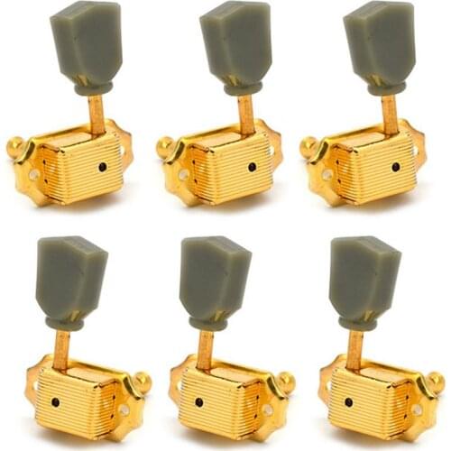 Retro Emerald Guitar Tuning Pegs Key Tuner Guitarra Neck Machine Head 3R3L Tuning Pegs for Electric Acoustic Guitar Accessories