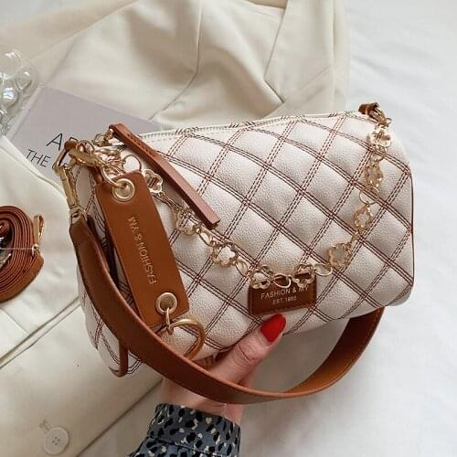 Luxury Pu Leather Women Handbags Chain Shoulder Bags Designer Ladies Small Crossbody Bags for Women Fashion Female Messenger Bag