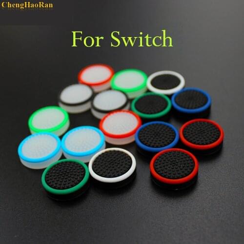 ChengHaoRan 2pcs Silicone Grip for Nintendo Switch NS Joy Con Controller Joystick Cover for Joy-Con Analog Stick cap Cap game