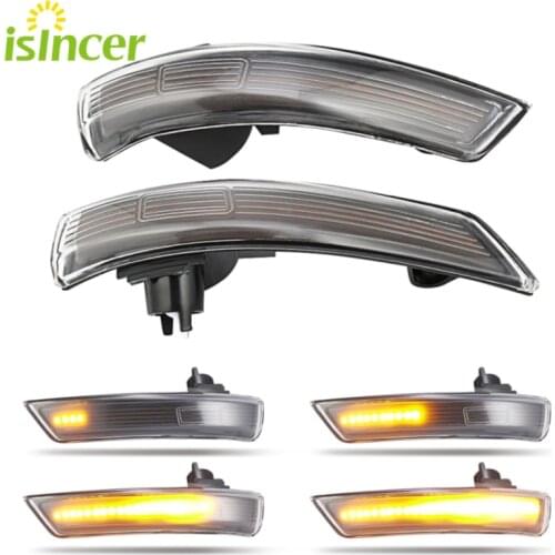 2pc Dynamic LED Turn Signal Light Side Mirror Blinker Light Car Sequential Mirror Turn Light LED Auto lamps for Ford Focus 08-16