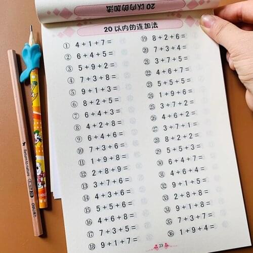 Within 20 Addition And Subtraction Math Problems Mixed First Grade Kindergarten Arithmetic Daily Practice Books Libros Livros