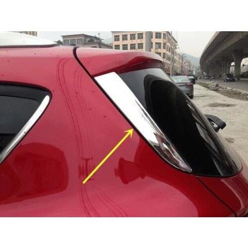 For Ford Kuga 2013-2018 High-quality ABS Chrome Rear window trim Rear window side decorative panel Car styling