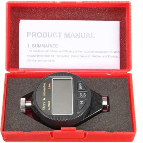 LCD Display 0-100HA Digital Durometer Shore A/C/D Hardness Tester Tire Plastic Rubber Test Tools Durometer (No Battery)