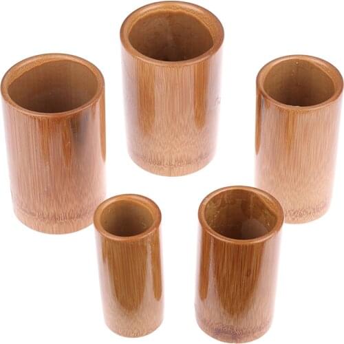 1PCS 5Sizes Natural Bamboo Wood Anti Cellulite Massage Vacuum Acupuncture Cupping Suction Cup