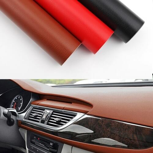 30*100cm Leather Pattern Adhesive PVC Vinyl Film Sticker Auto Car Internal External Decoration Vinyl Wrap Decal Car-Styling