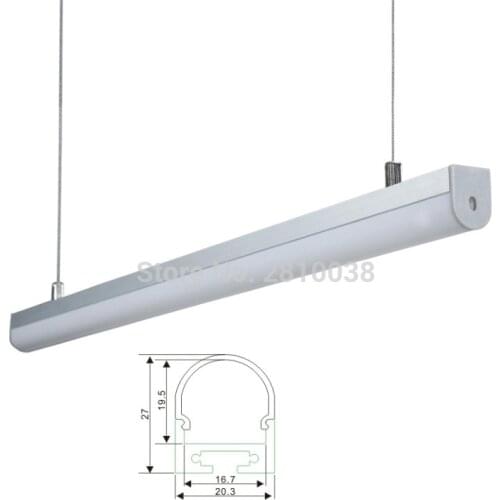 30 X 2M Sets/Lot Circular shape led strip aluminum channel and 20.3mm wide round style aluminium led housing for pendant lamp