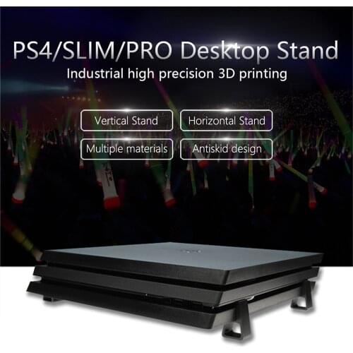 4pcs For PS4 Horizontal Bracket Desktop Stand for PlayStation4 PS4/Slim/Pro Game Console Cooling Base Flat-mounted Bracket