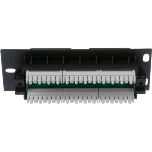 6 Port CAT5 CAT5E Patch Panel RJ45 Networking Wall Mount Rack Mount Bracket R9JB