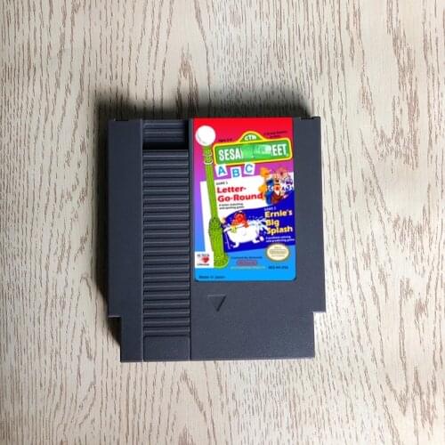 Sesame Game Street A B C - 72 pins 8bit game cartridge