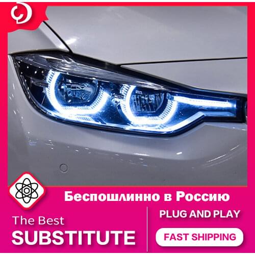 AKD Car Styling Headlights for BMW F30 Head Lamp 2013-2018 LED Headlight DRL Head Lamp Led Projector Automotive Accessories