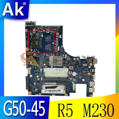 Akemy NM-A281 Mainboard For Lenovo G50-45 Laptop Motherboard ACLU5/ACLU6 NM-A281 AMD CPU GPU R5 M230 2GB Test Work 100% Original