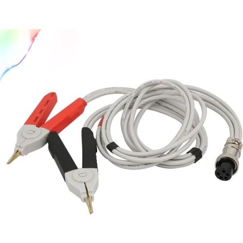 DC XLR Female 5 Hole 2 Alligator Clip Probe Low Resistance Testing Cable Tester