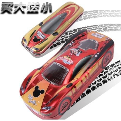 Disney Mickey car stationery box cute cartoon pencil case double-layer large-capacity pencil case office school supplies gift