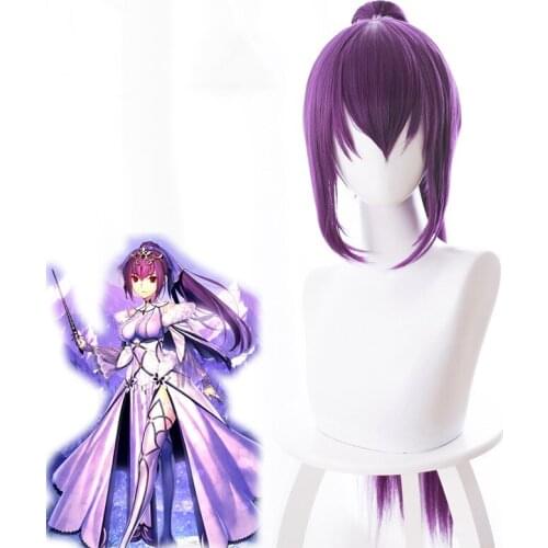 Fate / GrandOrder FGO Scarha Master Craftsman Purple Ponytail cosplay game wig