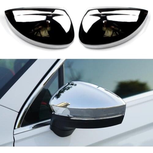 Chrome ABS Rearview Side Wing Mirrors Cap Cover For VW Tiguan 2. Gen. 2016 2017 2018 2019 2020