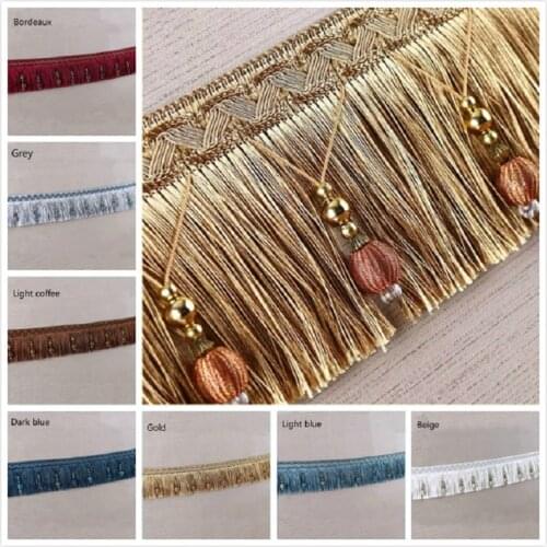 1 Meter Curtain Tassel Ribbon 10cm Width Cotton Tassels Fringe Trimming For Sewing Bed Clothes Curtains Diy Accessories
