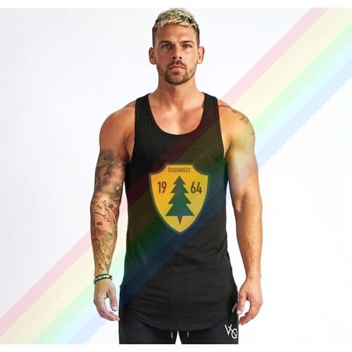 2021 The Tree In The Shield DSQ2 1964 Summer Soft Custom Sleeveless Design Your Own Vest Cotton Mens Muscle Tee Tank Top Shirt